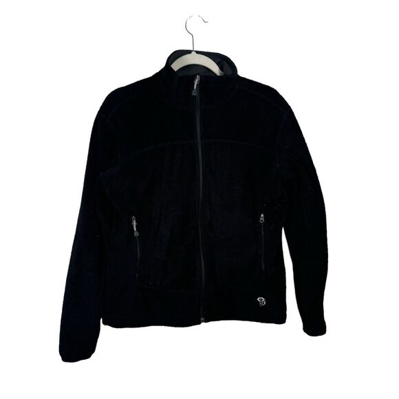 Mountain Hardwear Pyxis Black Full Zip Fleece Jacket Lightweight Womens Medium - Picture 1 of 8